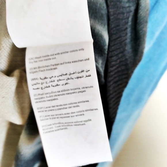 Pimkie Blue Colorblock Tunic Top Size Medium - Picture 6 of 9